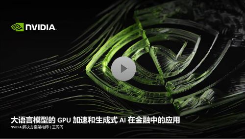 大语言模型的 GPU 加速和生成式AI在金融中的应用